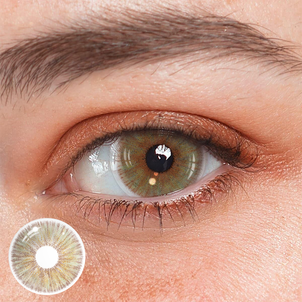 New York Light Brown Colored Contact Lenses