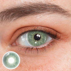 Love Story Endorphin Green Prescription Colored Contact Lenses