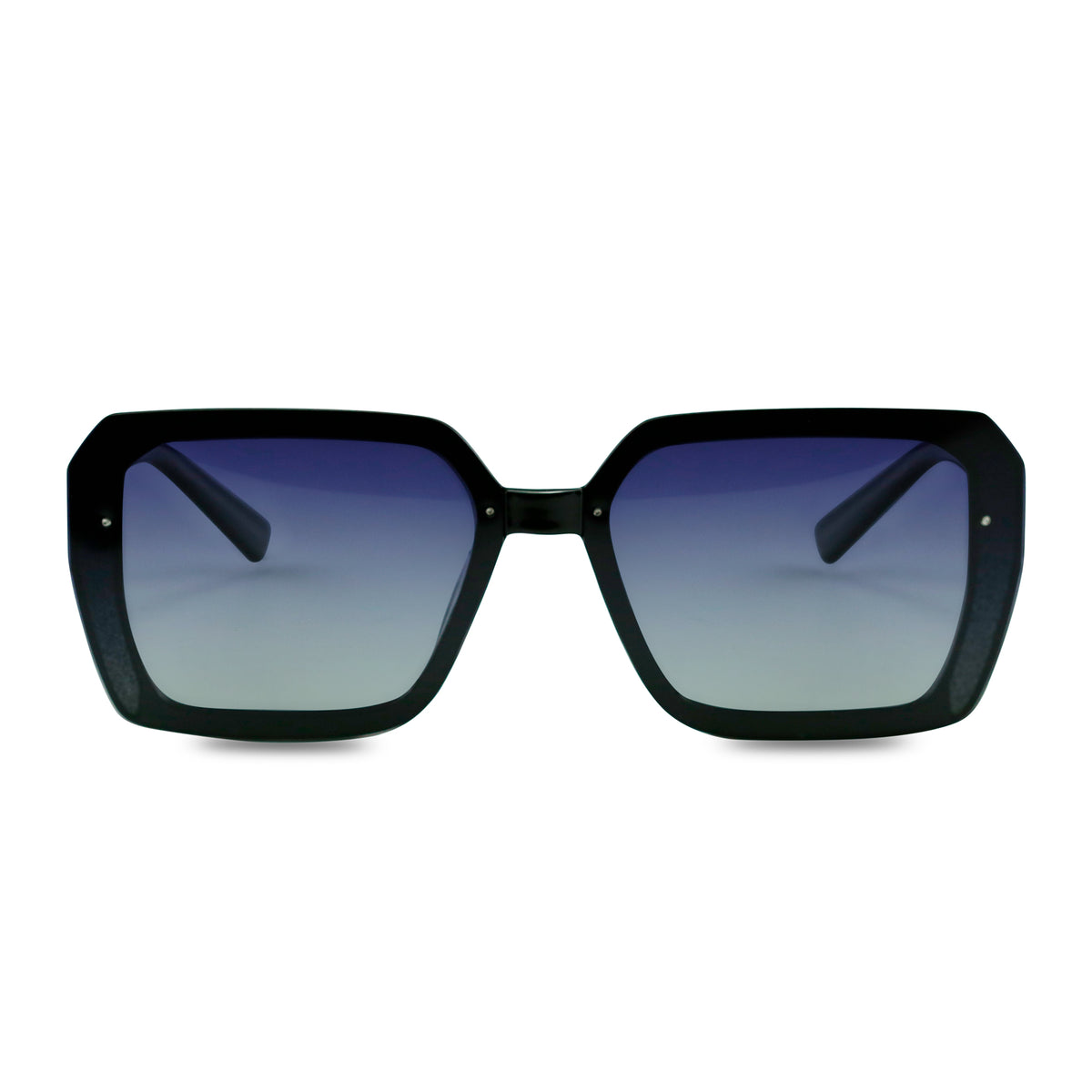 Maite Rectangle Black Sunglasses