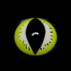 Cosplay Cat Eye Lash Green Colored Contact Lenses
