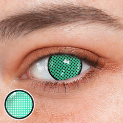 Cosplay Mesh Green Colored Contact Lenses
