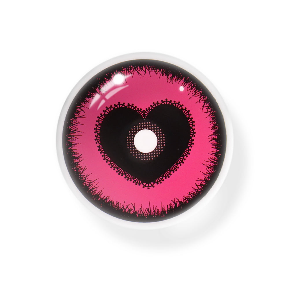 Halloween Starry Sky Anime Yandere Pink Colored Contact Lenses