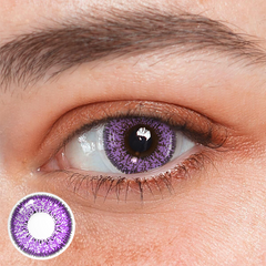 Cosplay Succubus Purple Colored Contact Lenses