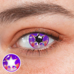 Cosplay Oshi No Ko Hoshino Speacial Star Purple Colored Contact Lenses