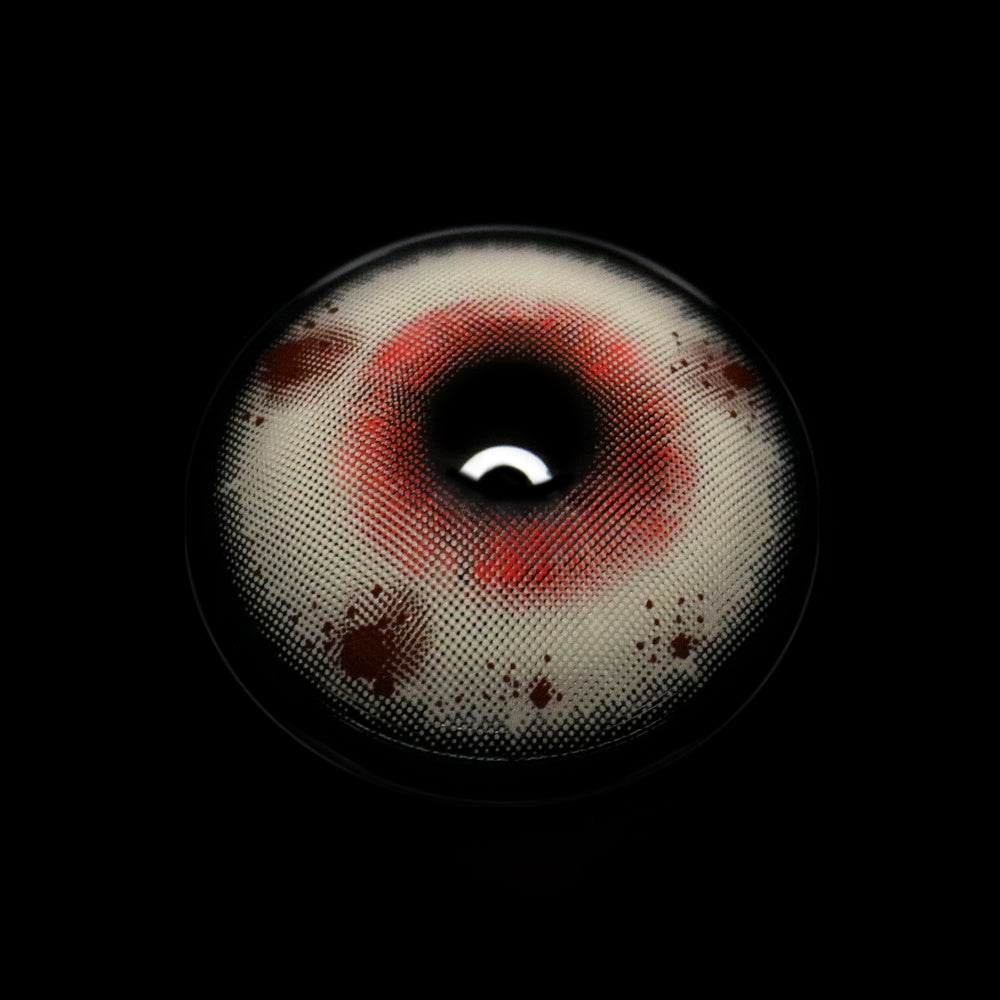 Cosplay Sad Clown Tears Red Colored Contact Lenses