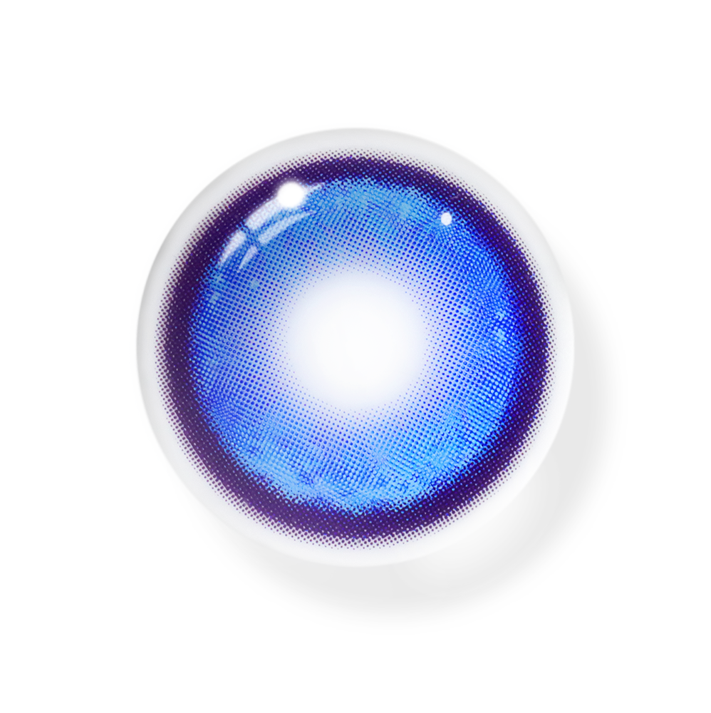 Cosplay Thermo Aura Blue Colored Contact Lenses