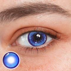 Cosplay Thermo Aura Blue Colored Contact Lenses