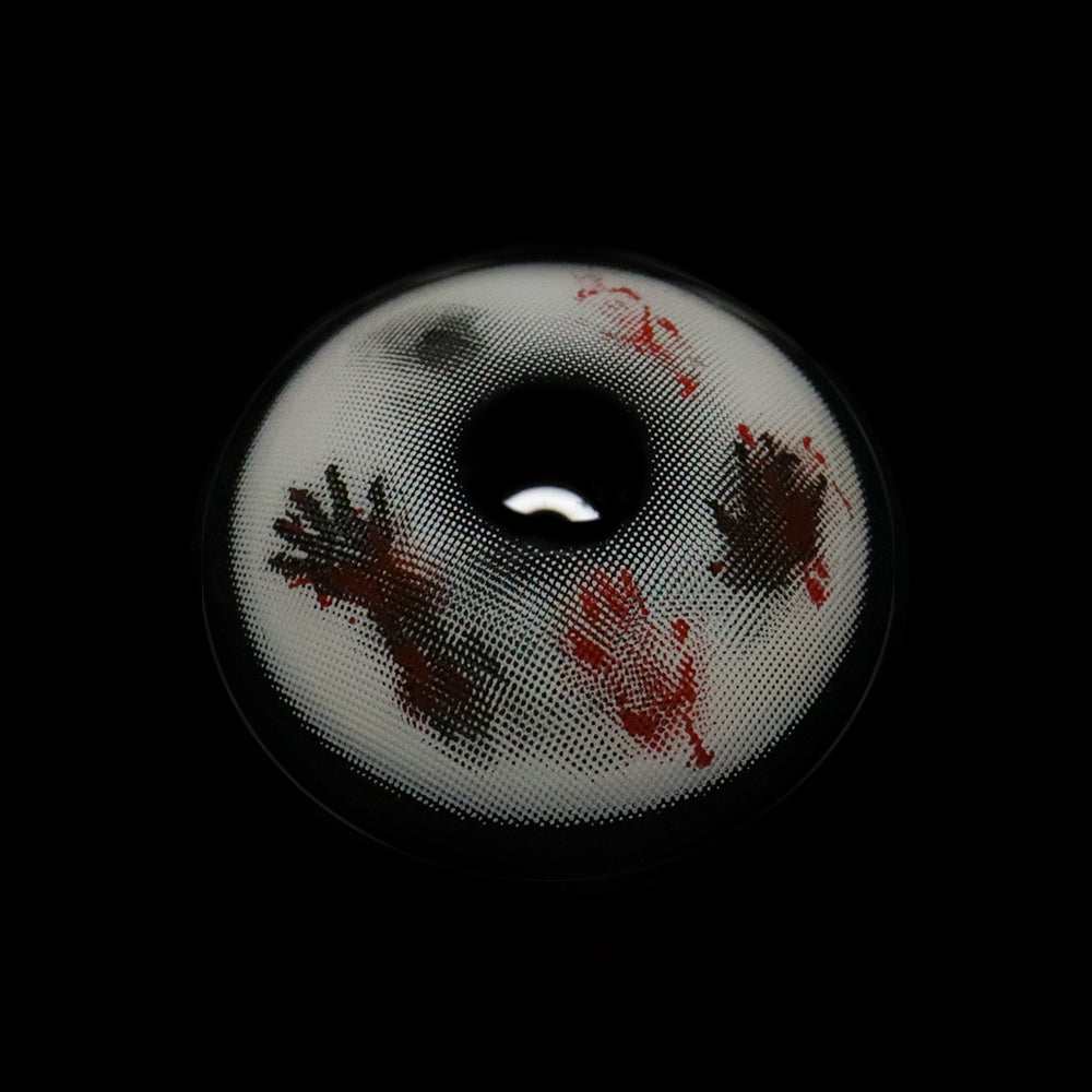 Cosplay Bloody Phantom White Colored Contact Lenses
