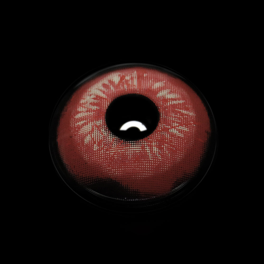 Cosplay Parasite Red Colored Contact Lenses