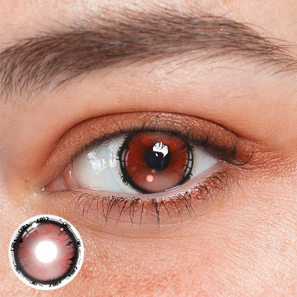 Cosplay Witch’s Thorn Red Colored Contact Lenses