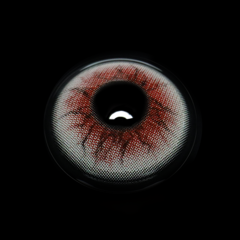 Cosplay Weird Red Colored Contact Lenses