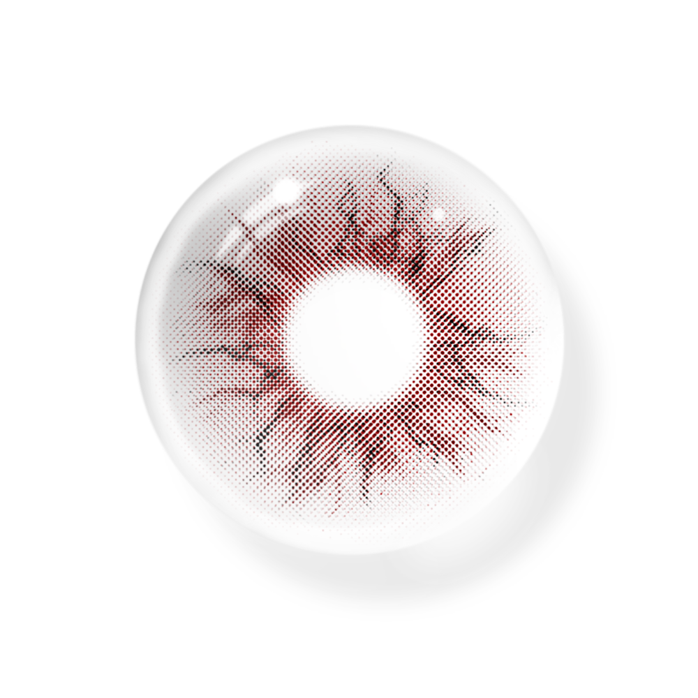 Cosplay Weird Red Colored Contact Lenses