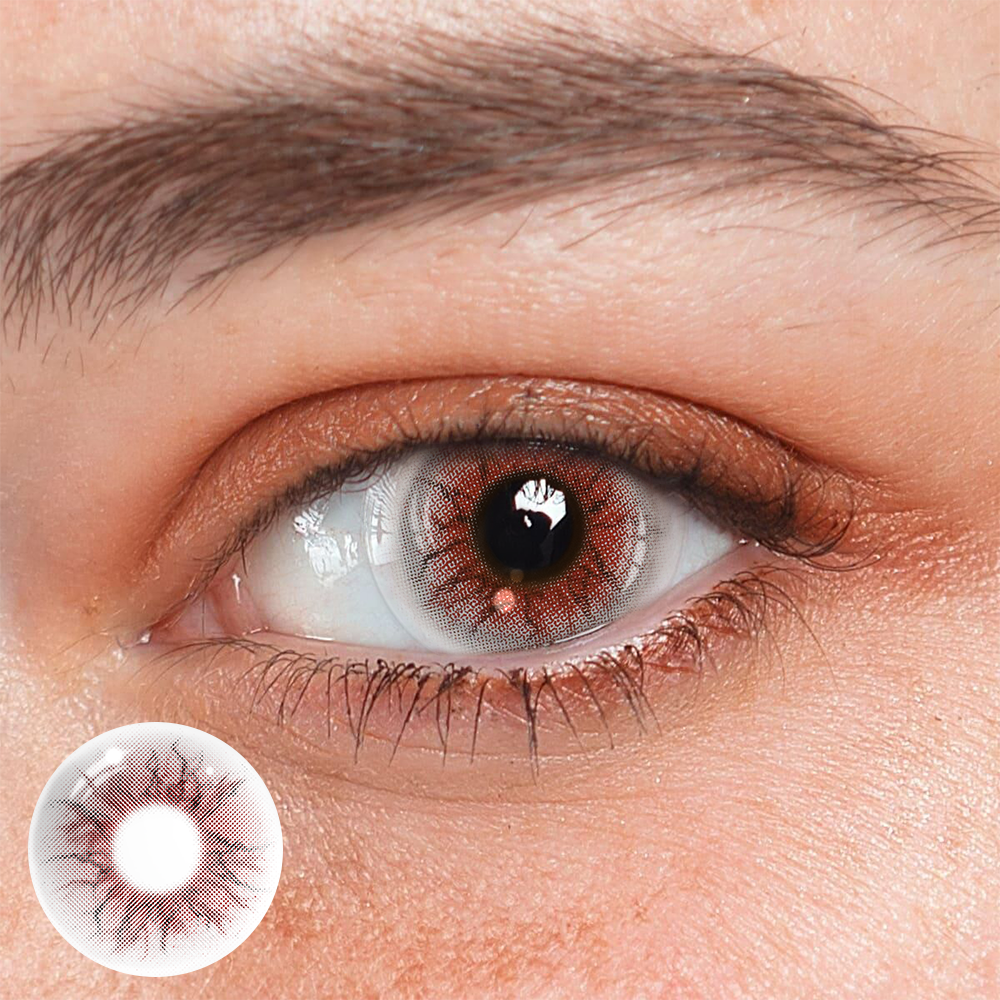 Cosplay Weird Red Colored Contact Lenses