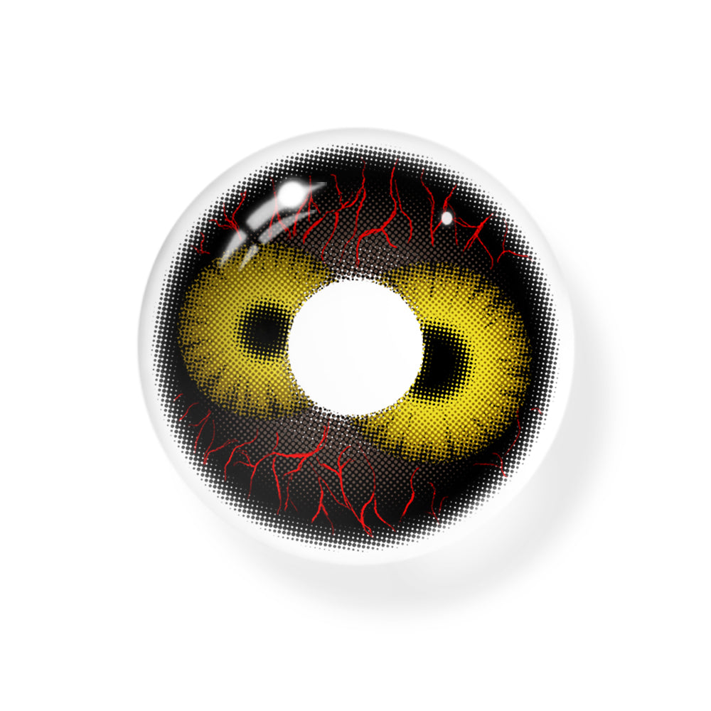 Cosplay Twin Abyss Eyes Yellow Colored Contact Lenses