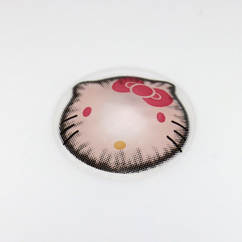 Lentes De Contacto De Color Rosa Cosplay Sweet Kitty