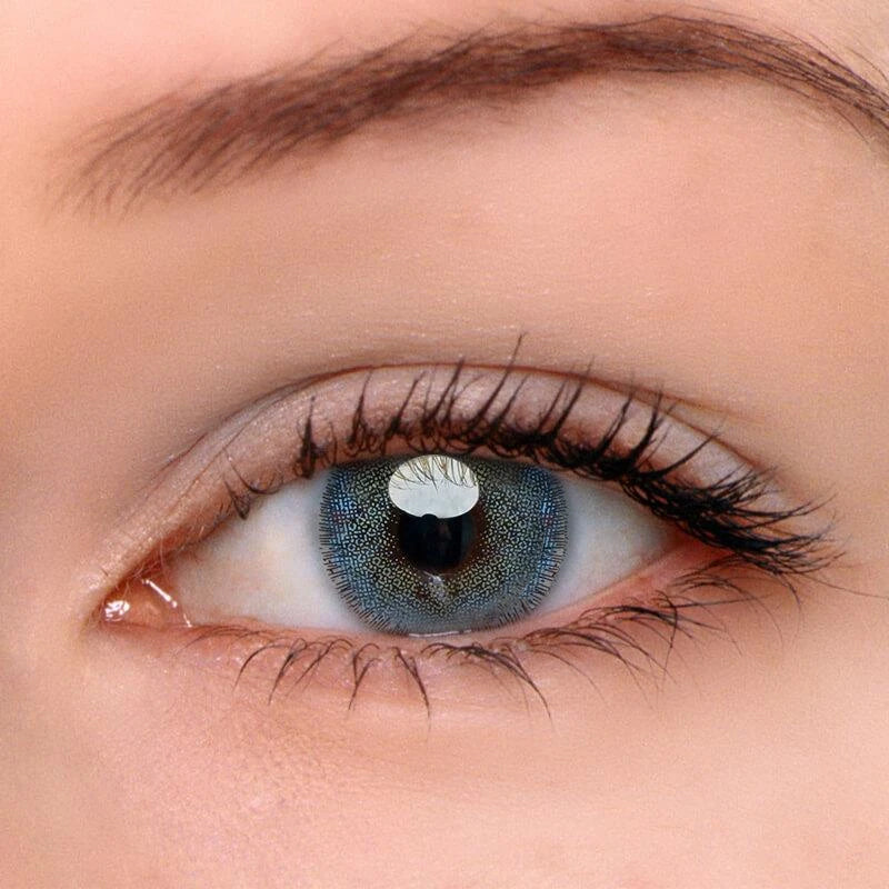 Euramerican Blaue farbige Kontaktlinsen mit Sehstärke