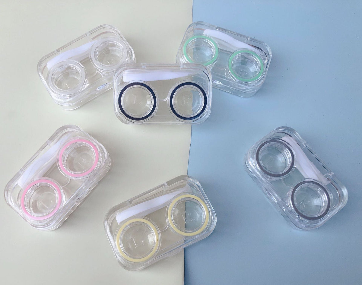 Einfaches Etui für farbige Kontaktlinsen