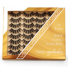 Maquillaje nupcial natural 3D Pestañas de pelo de visón de 3 piezas