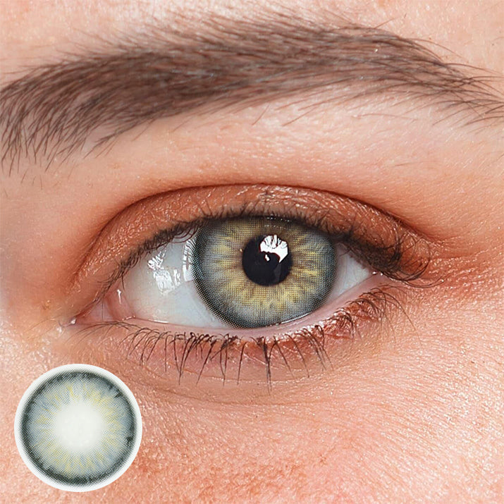 Perla Deep Grey Prescription Colored Contact Lenses