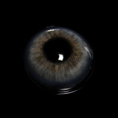 Farbige Kontaktlinsen mit Sehstärke „Flora Grey“.