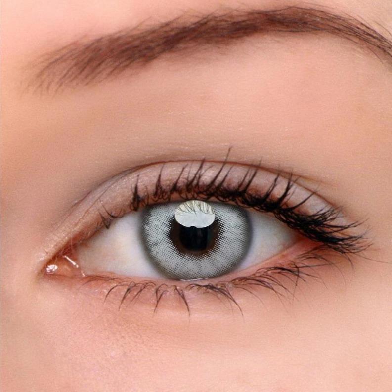 Pro Crystal Grey farbige Kontaktlinsen mit Sehstärke