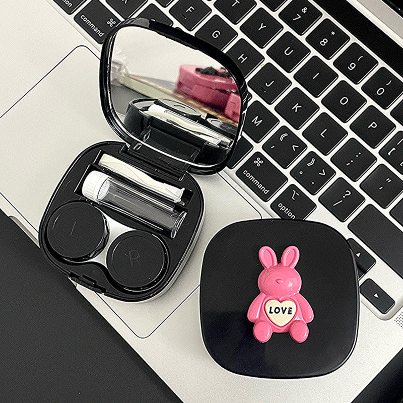 Love Bunny Colored Contact Lens Case