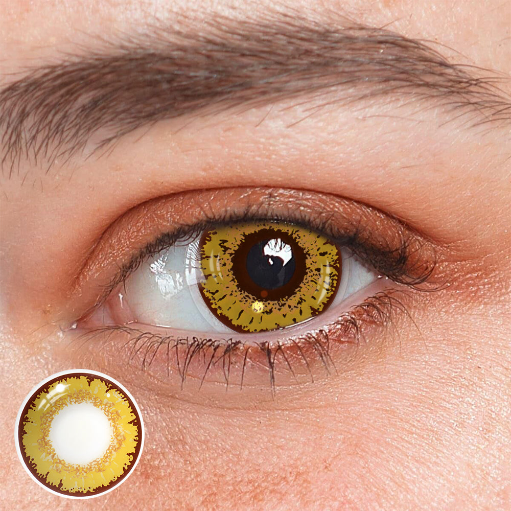 Cosplay Genshin Impact Candace Gold Yellow Colored Contact Lenses
