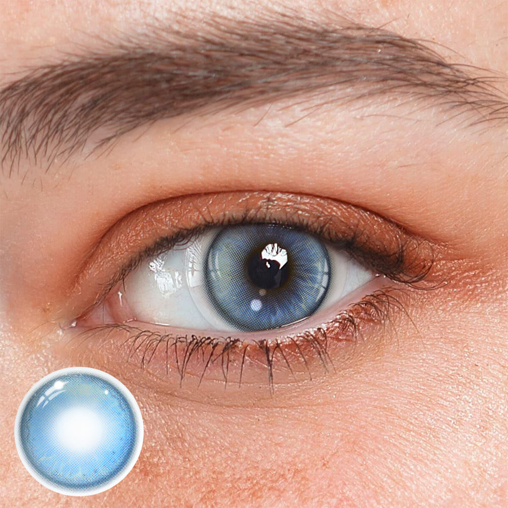 Cosplay Ethereal Blue Colored Contact Lenses
