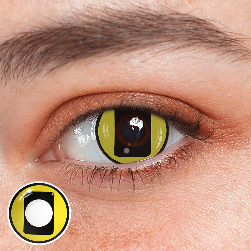 Cosplay Circus Yellow Colored Contact Lenses