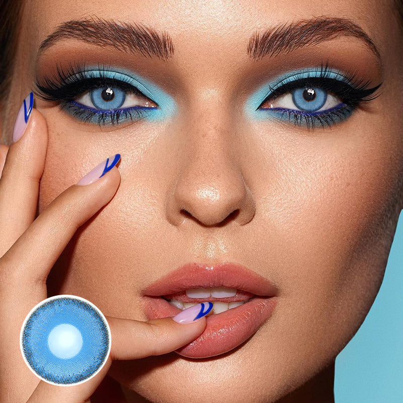 Beagan Blue Colored Contact Lenses