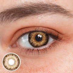 Renaissance Madame braune farbige Kontaktlinsen