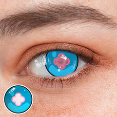 Cosplay Genshin Impact Hibana Blue Colored Contact Lenses