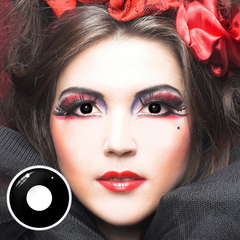 Halloween black block Prescription Colored Contact Lenses