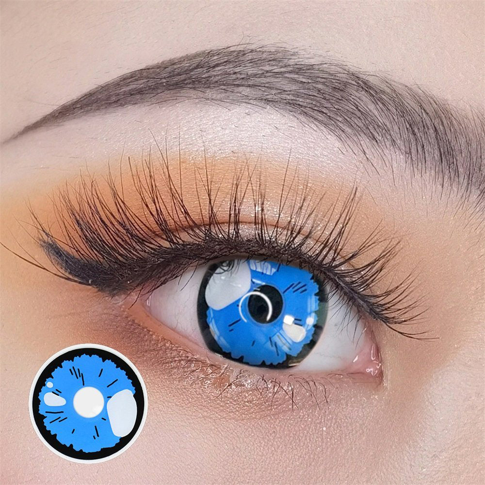 Cosplay Black Lobelia-Blue Colored Contact Lenses