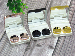 Electroplated Square Multicolor Colored Contact Lens Case