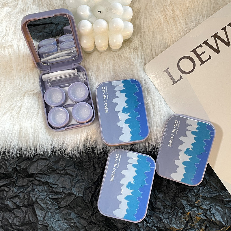 Gorgeous Ocean ~ Ins Portable Colored Contact Lens Case