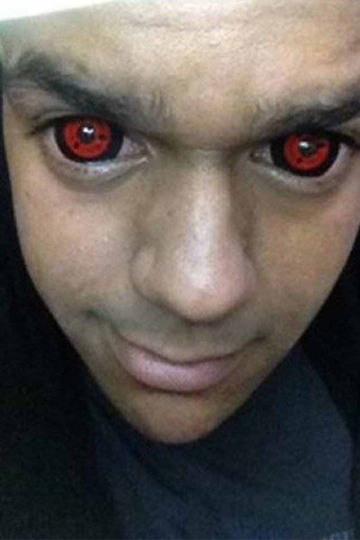 Halloween 22mm Uchiha Sharingan Colored Contact Lenses