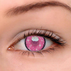 Lentes de contacto de color rosa coral para cosplay