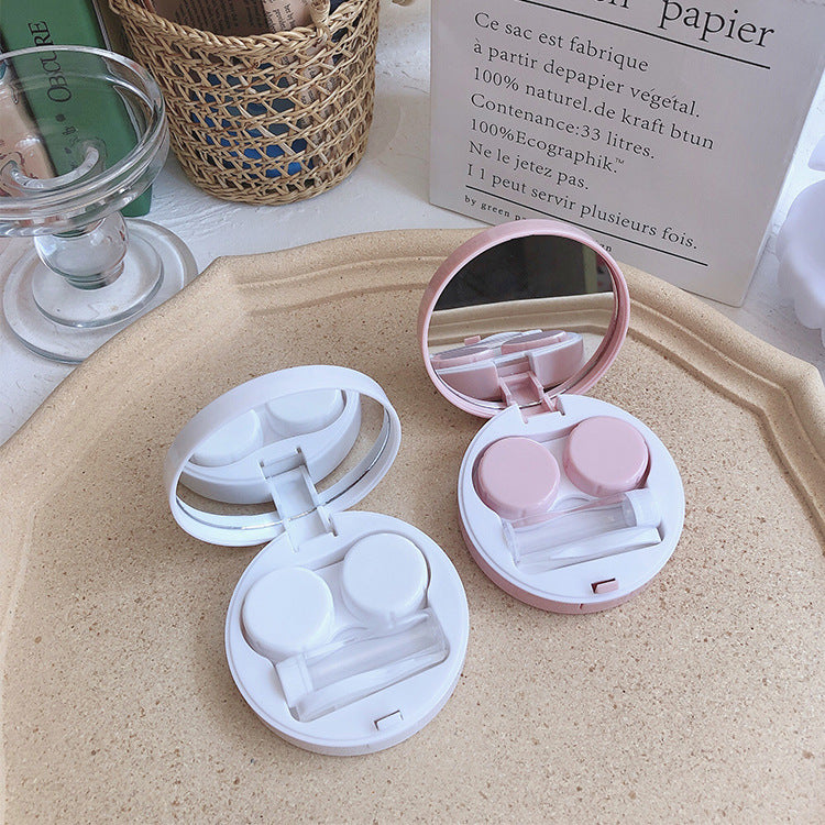 Simple Line Colored Contact Lens Case