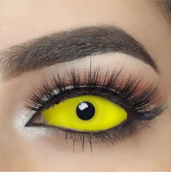 Halloween 22mm Yellow Sclera Colored Contact Lenses