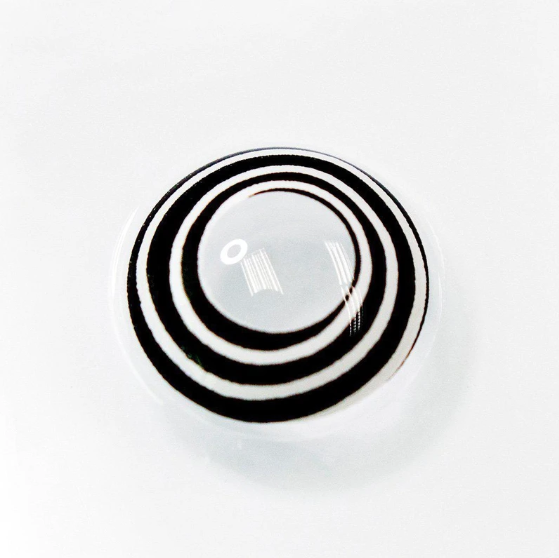 Lentes de contacto de color espiral en blanco y negro para cosplay