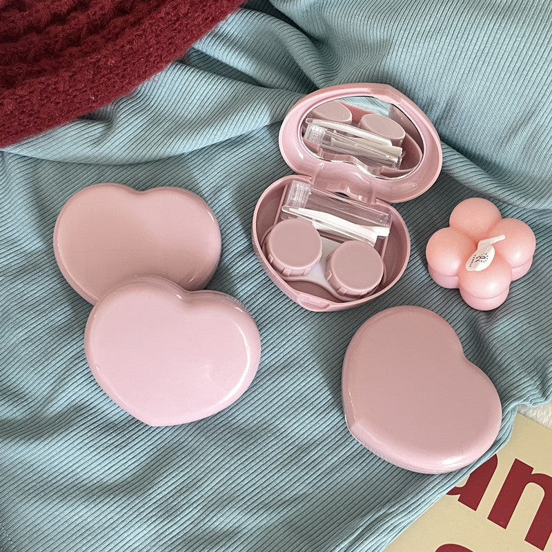 Candy Heart Colored Contact Lens Case