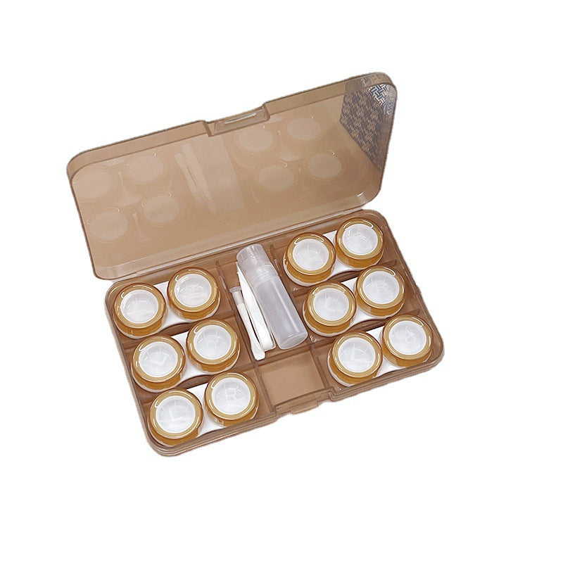 6 Pairs Colored Contact Lens Case