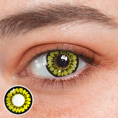 Cosplay Queen Yellow Prescription Colored Contact Lenses