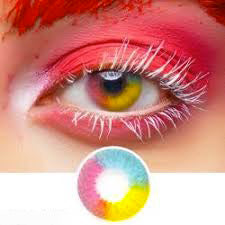 Halloween-Regenbogenfarbene Kontaktlinsen