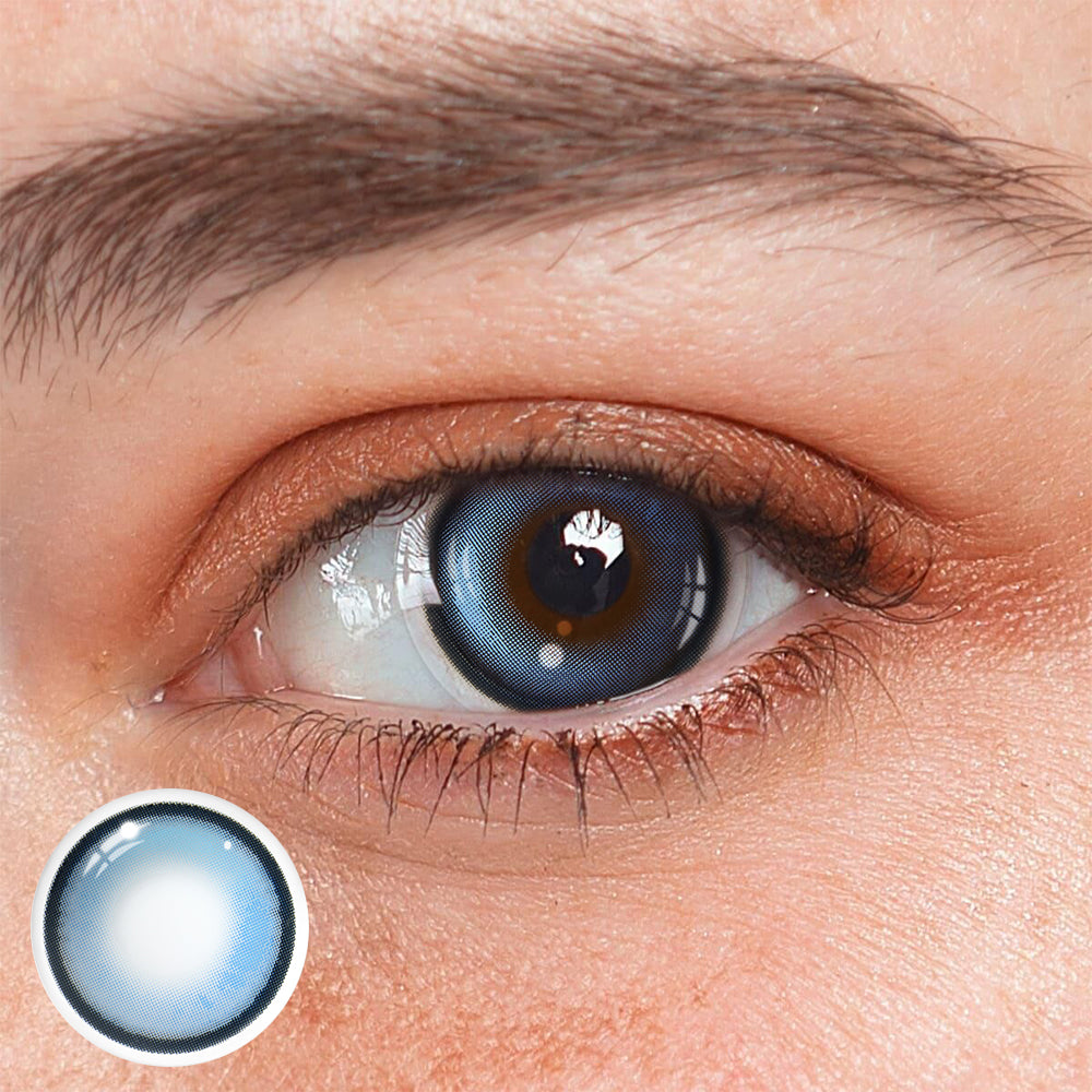 Bibab Blue Prescription Colored Contact Lenses