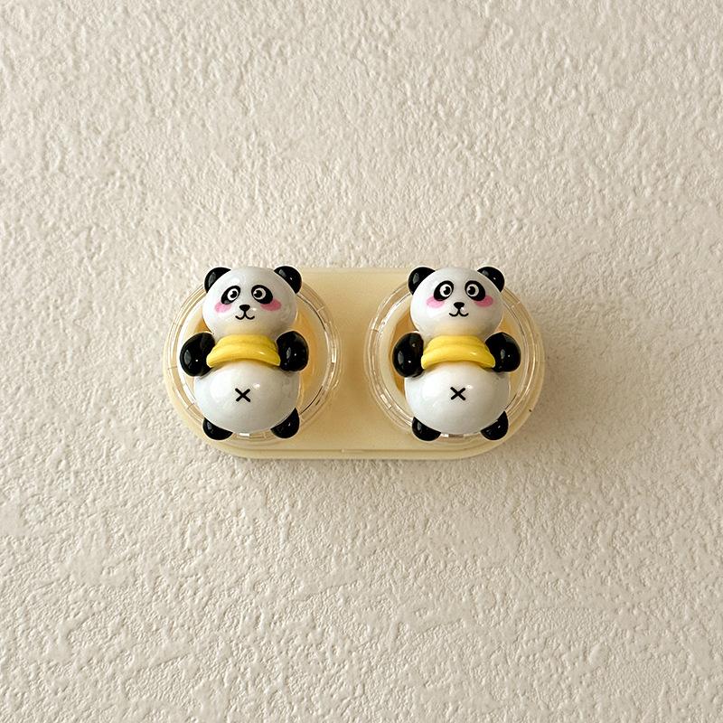 Cartoon Bear Colored Contact Lens Case