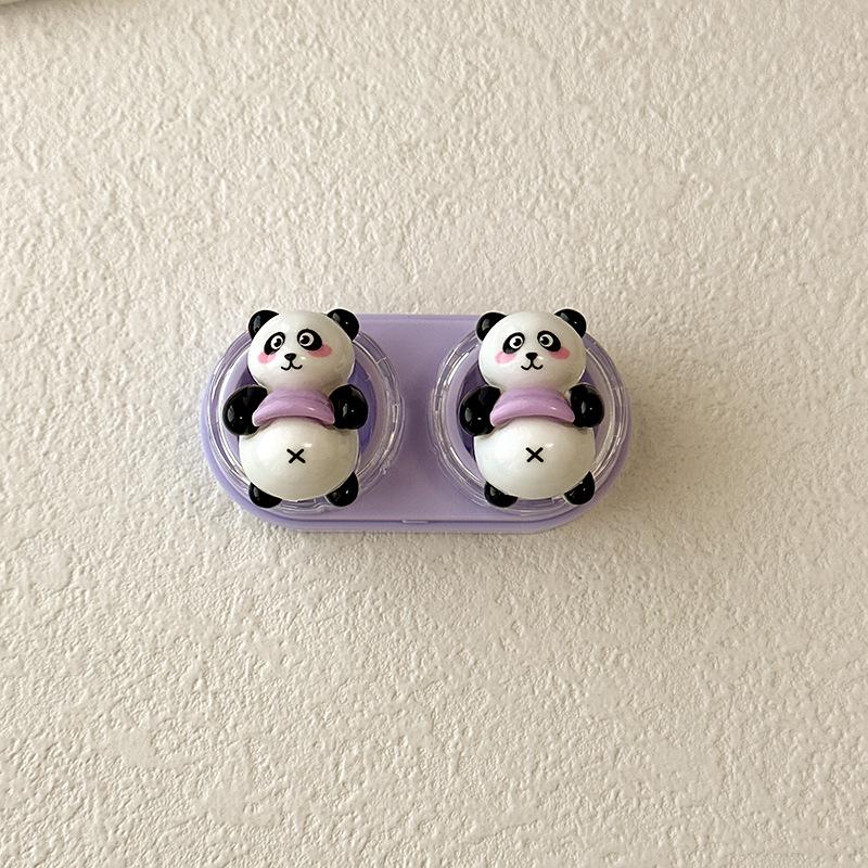 Cartoon Bear Colored Contact Lens Case