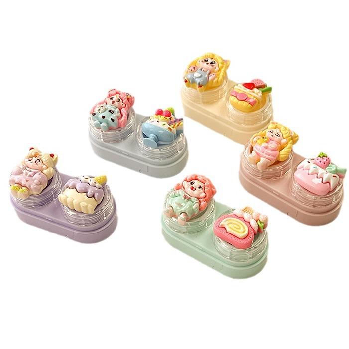 Cute Cartoon Colored Contact Lens Case