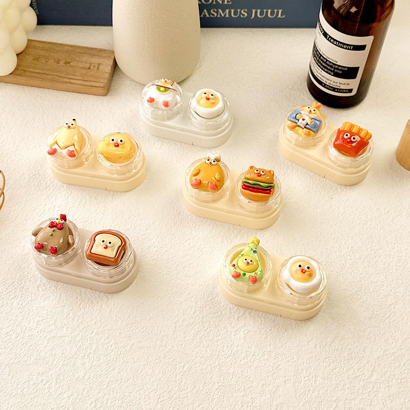 Cute Cartoon Colored Contact Lens Case